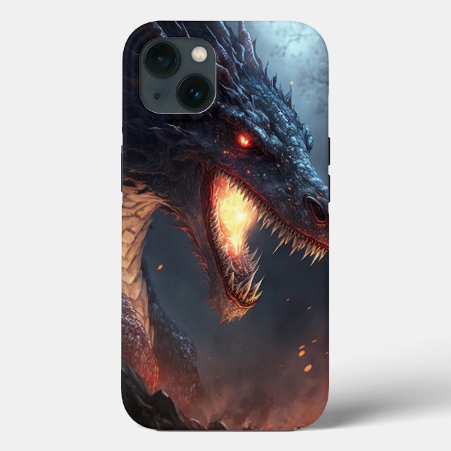 Fire Dragon Fantasy Art Case-Mate iPhone Case (Back)