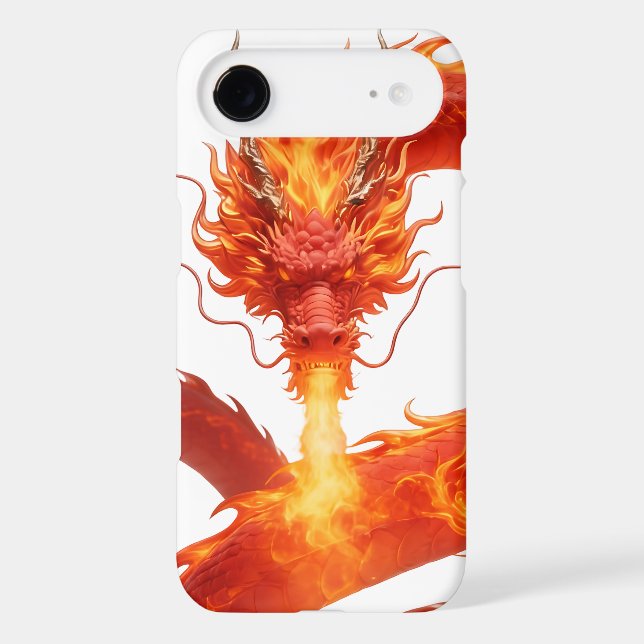 Fire Dragon Fantasy Art Design, Mythical Creature  (Back)