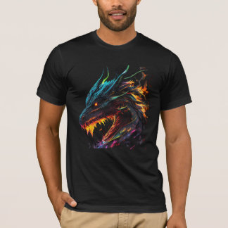Fire Dragon Flame Dragon Graphic T-Shirt