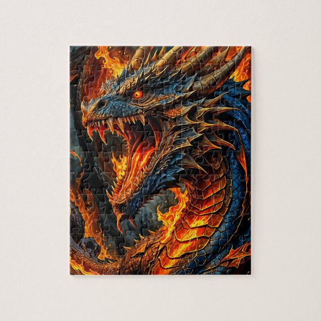 Fire Dragon Jigsaw Puzzle (Vertical)