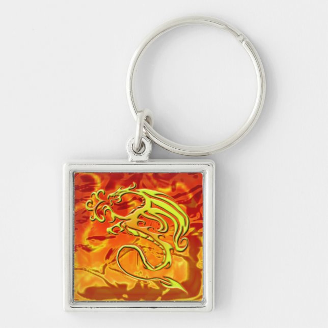 Fire Dragon Keychain (Front)