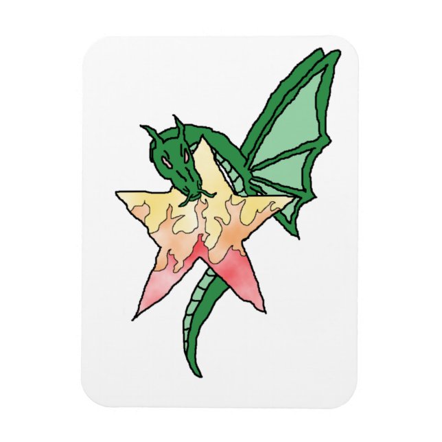 Fire Dragon Magnet (Vertical)