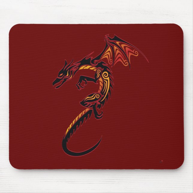 Fire Dragon Mouse Mat (Front)