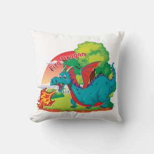 Fire Dragon Pillow