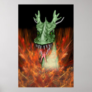 Fire Dragon Poster