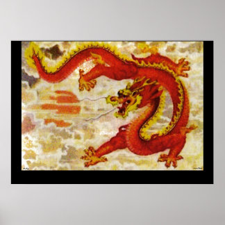 Fire Dragon Poster