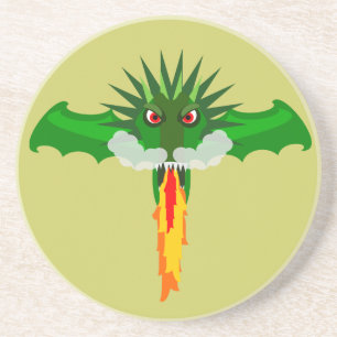 Fire Dragon Sandstone Coaster