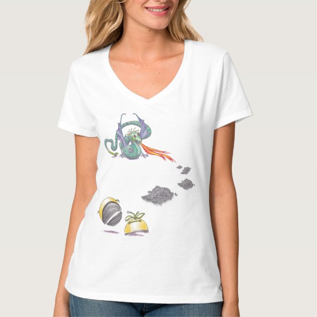 Fire dragon social distancing T-Shirt (Front)