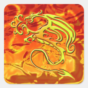 Fire Dragon Sticker