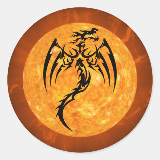 fire dragon stickers (Front)