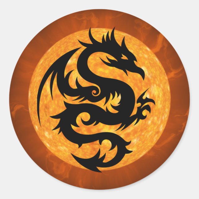 fire dragon stickers (Front)