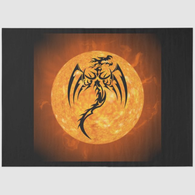 fire dragon tissue paper (Front)