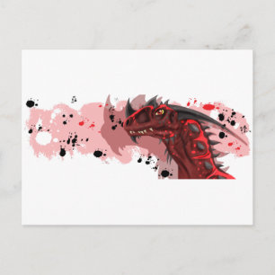 Fire Dragon (White Version) Postcard