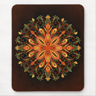 Fire Element Flame Mandala Mouse Mat