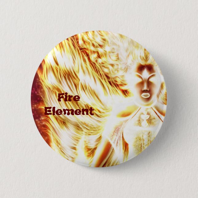 Fire Elemental button by Nellis Eketorp (Front)