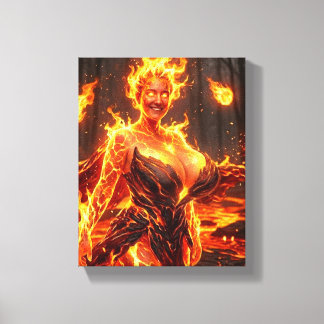 Fire Elemental Canvas Print