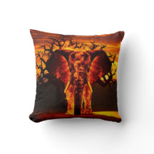 Fire Elephant and reverse calm forrest