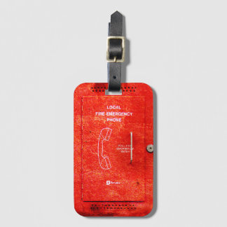 Fire emergency luggage tag