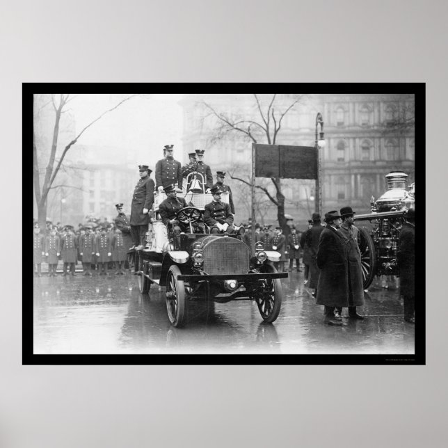 Fire Engine 91 in New York City 1913 Poster (Front)