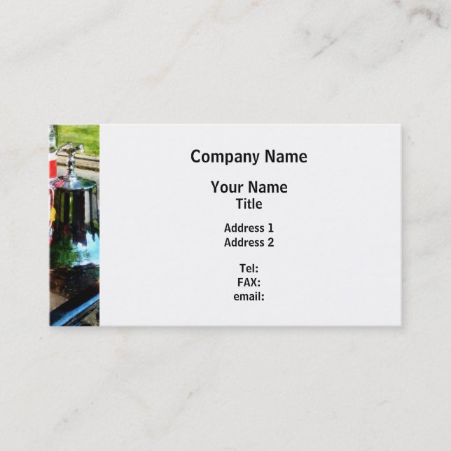 Fire Engine Bell Business Card (Front)