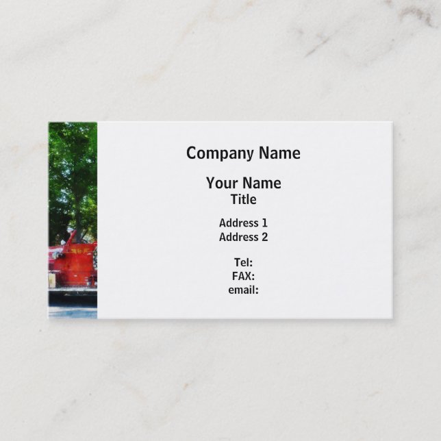 Fire Engine Business Card (Front)