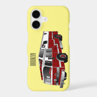 Fire engine cartoon illustration