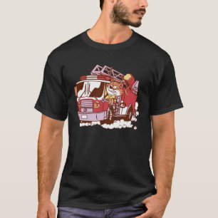 Fire Engine Fire Engine Cat for Men Women Children T-Shirt