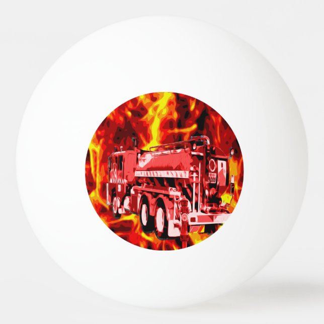 Fire Engine Fire Storm, Ping Pong Ball (Front)