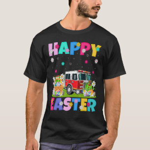 Fire Engine Happy Easter Fire Engine Easter Sunda T-Shirt