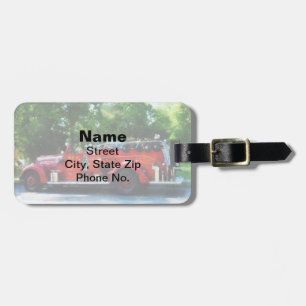 Fire Engine Luggage Tag