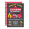 Fire Engine Or Fire Truck Birthday Invitation