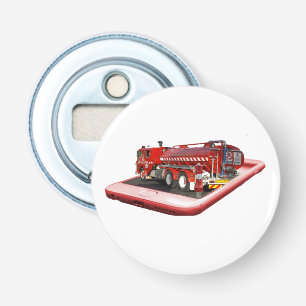 Fire Engine Popout Art, Bottle Opener