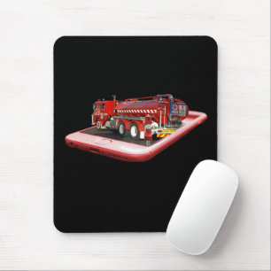 Fire Engine Popout Art, Mouse Mat