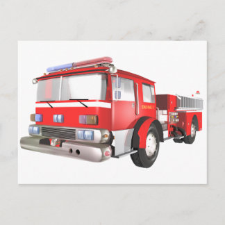 Fire Engine postcard