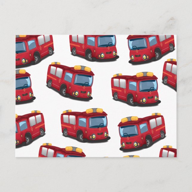 Fire Engine Postcard (Front)