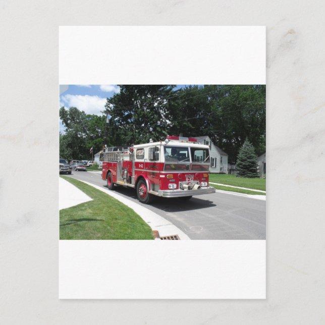 fire engine postcard (Front)