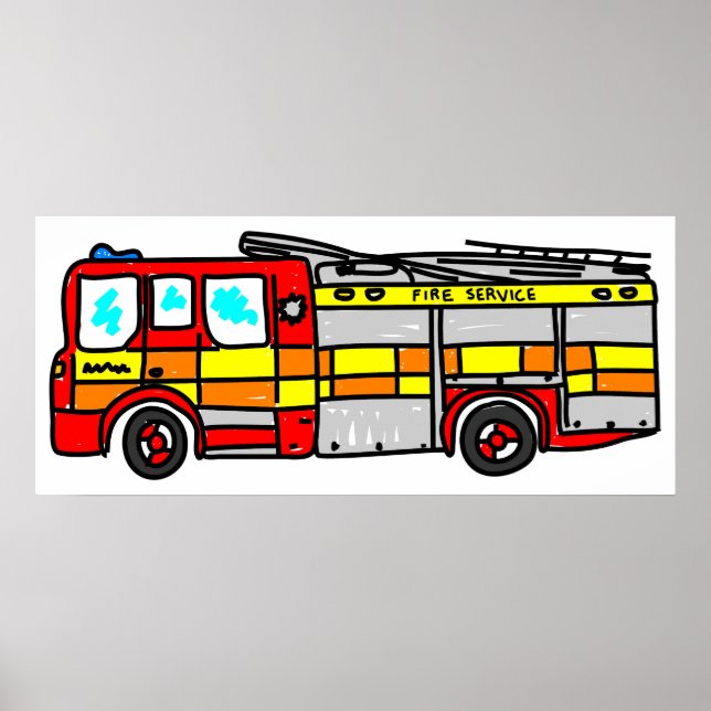 Fire Engine Poster (Front)