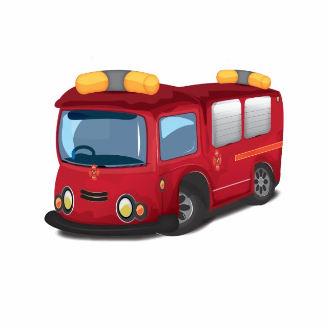 Fire Engine Standing Photo Sculpture (Front)