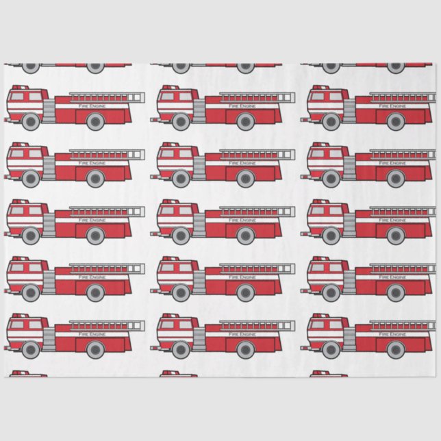 Fire Engine Tissue Paper (Front)