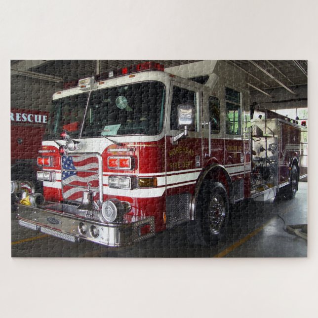 Fire Engine Truck Jigsaw Puzzle (Horizontal)