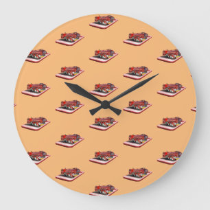 Fire Engines On Speed Dial Large Clock