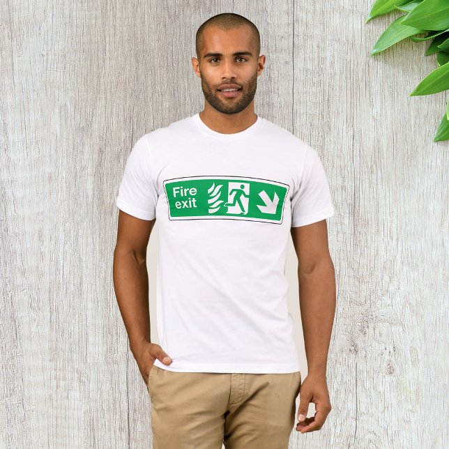 Fire Exit Safety Sign Emergency Evacuation T-Shirt (Creator Uploaded)
