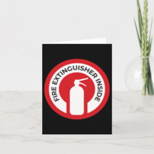Fire Extinguisher Inside Sticker  Card