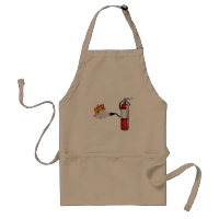 Fire Extinguisher Putting Out Fire Apron