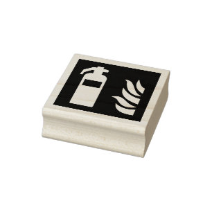 Fire Extinguisher Safety Sign Rubber Stamp