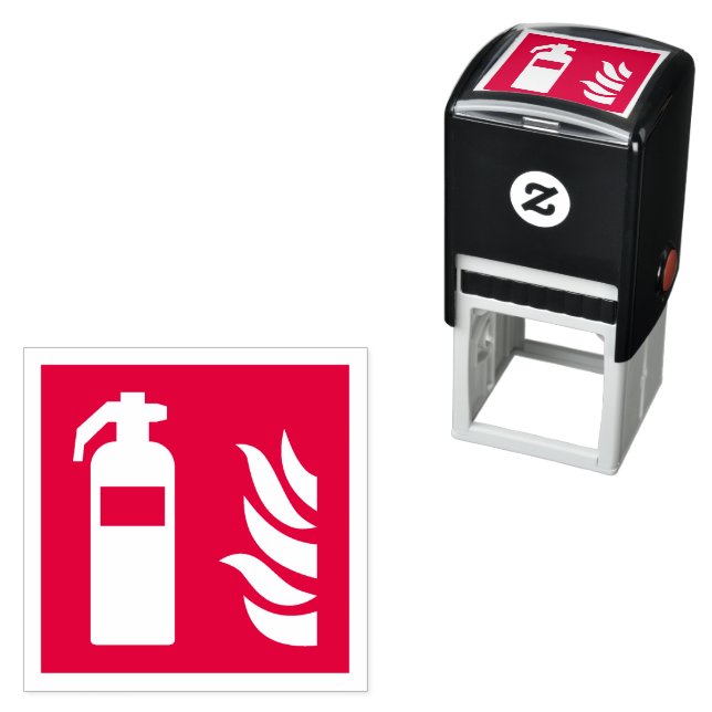 Fire Extinguisher Safety Sign Self-inking Stamp (In Situ)