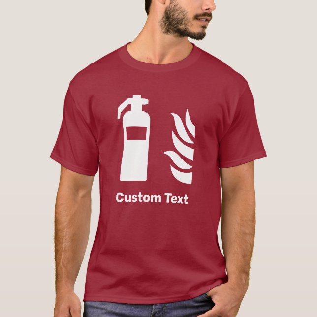 Fire Extinguisher Safety Sign T-Shirt (Front)