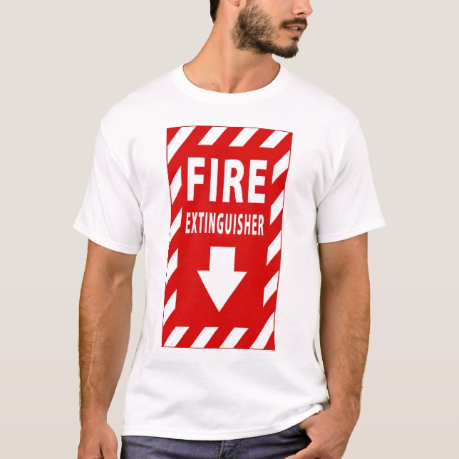 fire extinguisher sign T-Shirt (Front)