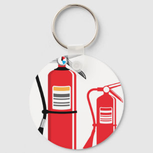 Fire extinguisher Vector Key Ring