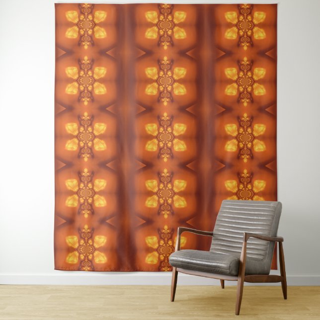 Fire Feather Dream Catcher 3 Tapestry (In Situ)
